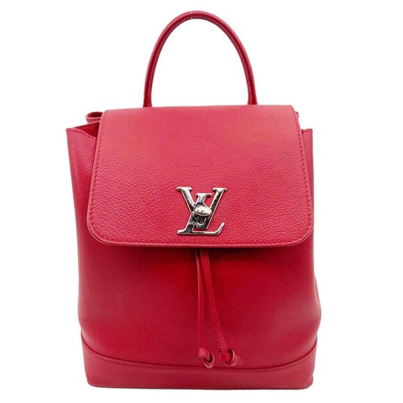 Louis Vuitton  Lockme Calfskin Leather Backpack Red - Picture 1 of 16